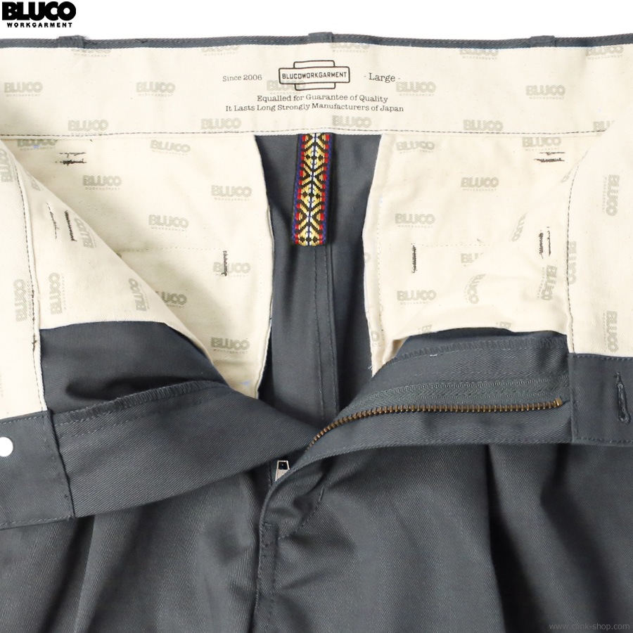 BLUCO 2-TUCK WORK PANTS (GRAY) [151-41-002]