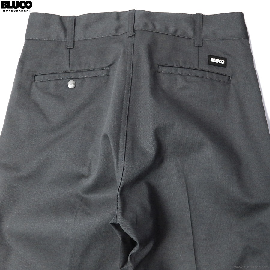 BLUCO 2-TUCK WORK PANTS (GRAY) [151-41-002]