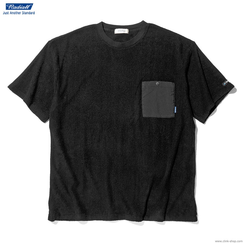 RADIALL BAJA - CREW NECK POCKET T-SHIRT S/S (BLACK)