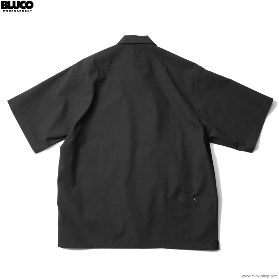 BLUCO BIG POCKET WORK SHIRT S/S (BLACK) [143-21-002]