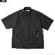 BLUCO BIG POCKET WORK SHIRT S/S (BLACK) [143-21-002]