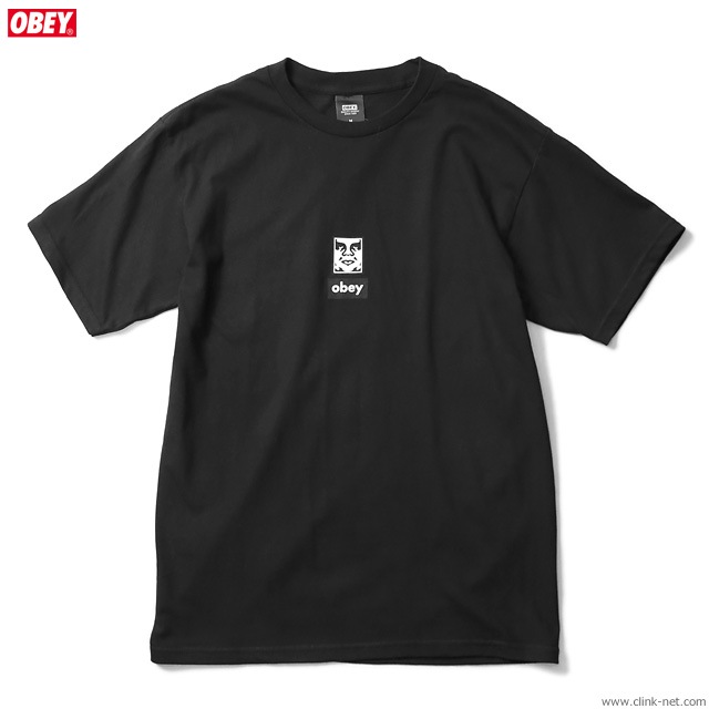 OBEY BASIC TEE "OBEY ICON FACES 30YEARS" (BLACK)