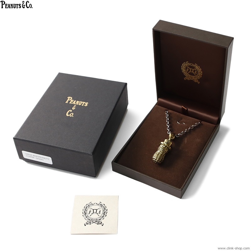 PEANUTS & CO. LARGE PEANUTS TOP + NECKLACE (BRASS)