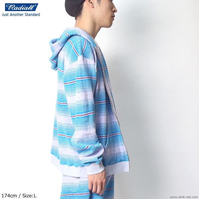 RADIALL CACTUS - HOODIE SWEATSHIRT L/S (BLUE)