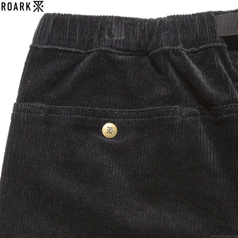ROARK CORDUROY ST NEW TRAVEL PANTS - RELAX TAPERED (BLACK)
