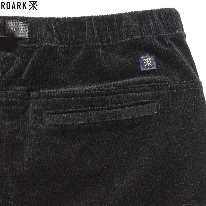 ROARK CORDUROY ST NEW TRAVEL PANTS - RELAX TAPERED (BLACK)