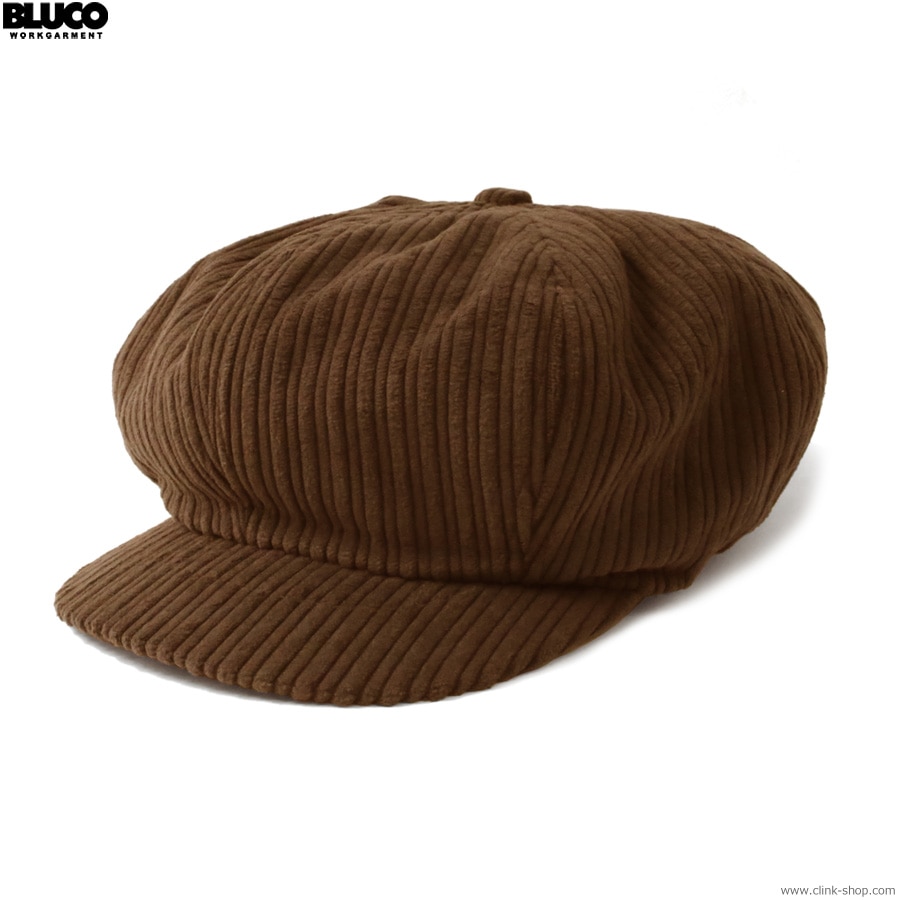 SALE 20��OFF BLUCO CORDUROY NEWSBOY CAP (BROWN) [155-61-039]