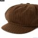 SALE 20��OFF BLUCO CORDUROY NEWSBOY CAP (BROWN) [155-61-039]