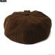 SALE 20��OFF BLUCO CORDUROY NEWSBOY CAP (BROWN) [155-61-039]