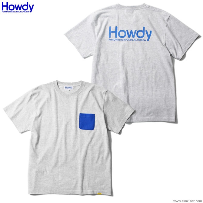 Howdy Color Pocket T (GRAY) [HWD1901-TE01]