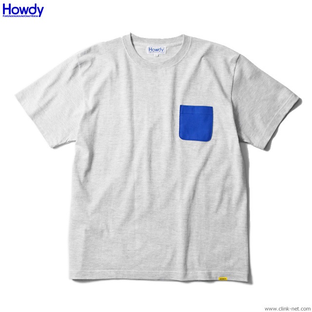 Howdy Color Pocket T (GRAY) [HWD1901-TE01]