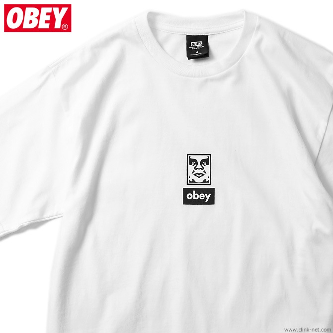 OBEY BASIC TEE "OBEY ICON FACES 30YEARS" (WHITE)