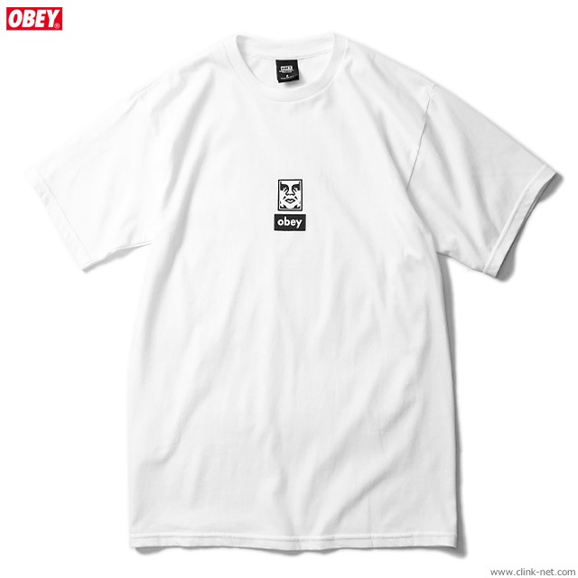 OBEY BASIC TEE "OBEY ICON FACES 30YEARS" (WHITE)