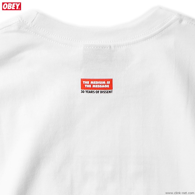 OBEY BASIC TEE "OBEY ICON FACES 30YEARS" (WHITE)