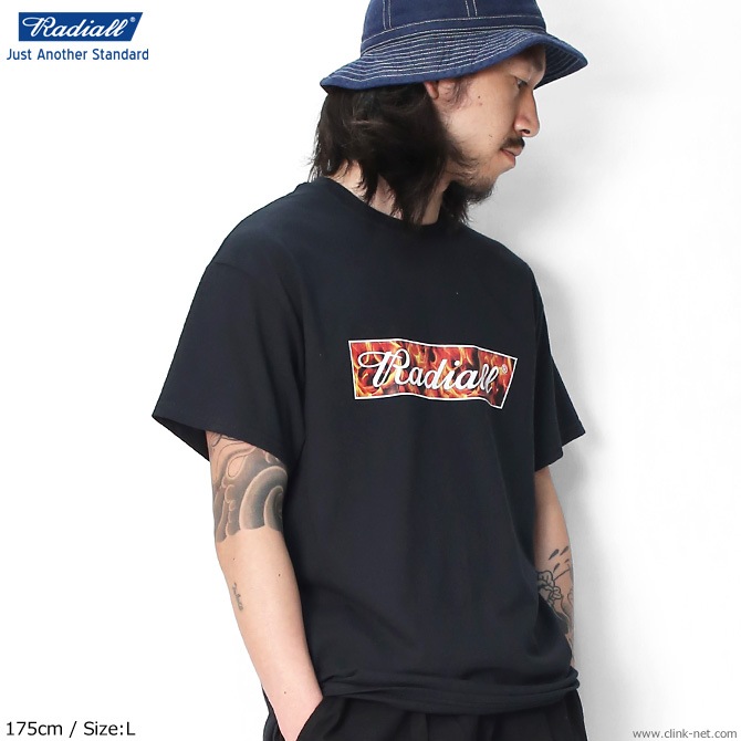 RADIALL FLAME - CREW NECK T-SHIRT S/S (BLACK)