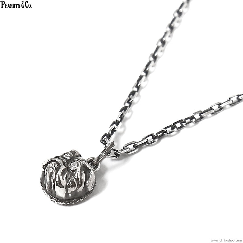 PEANUTS & CO. SMALL BULL IN DIAMOND + NECKLACE (SILVER)
