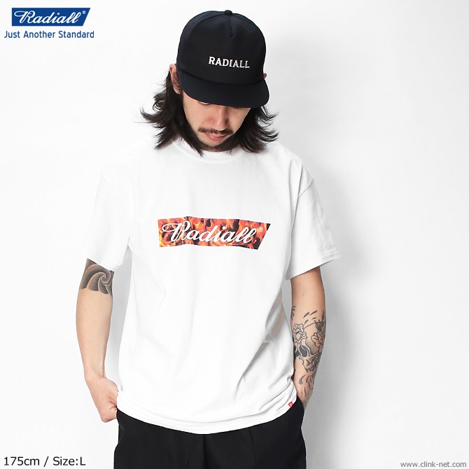 RADIALL FLAME - CREW NECK T-SHIRT S/S (WHITE)