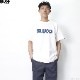 BLUCO PRINT TEE -Logo- (WHITE-NAVY) [1201-3A09]
