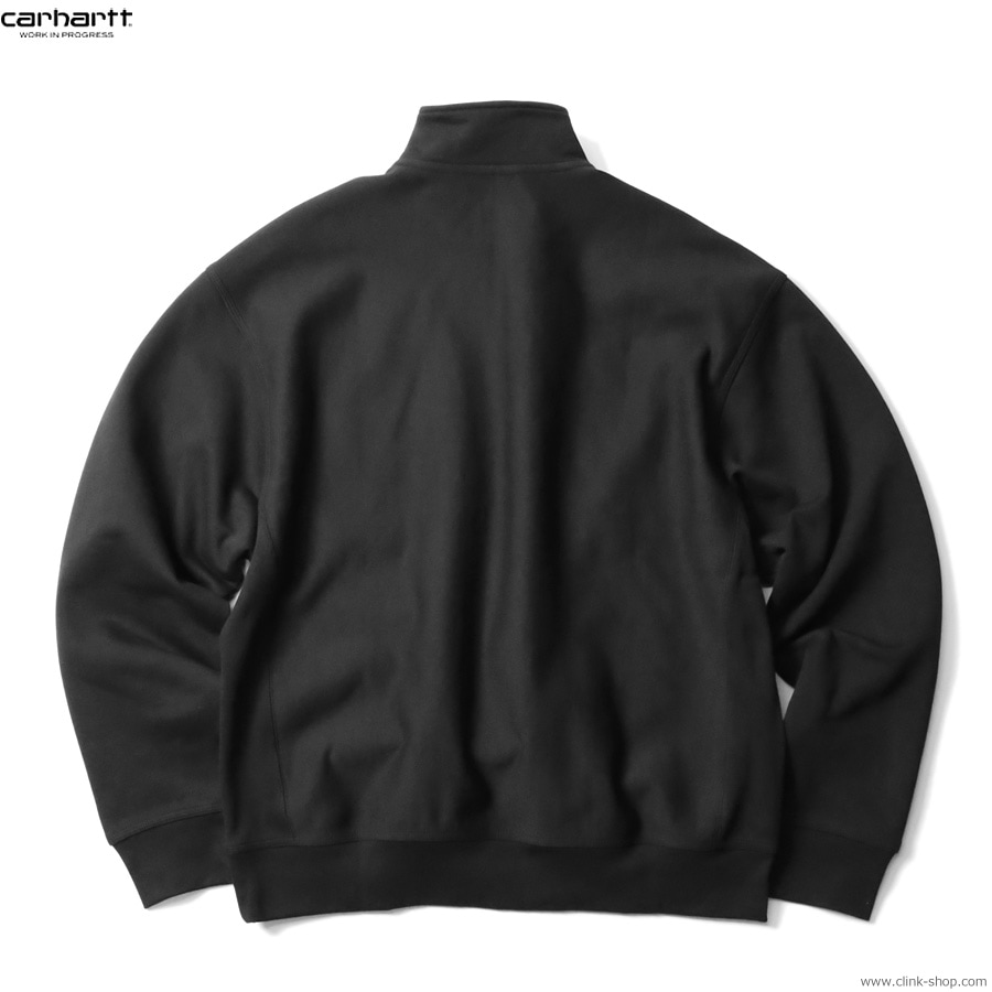 CLINK｜CARHARTT WIP HALF ZIP AMERICAN SCRIPT SWEATSHIRT (BLACK