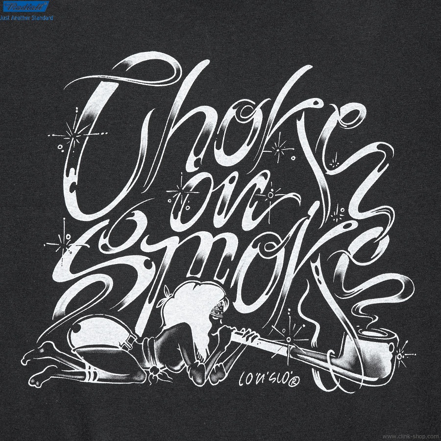 RADIALL CHOKE ON SMOKE - CREW NECK T-SHIRT S/S (BLACK) [RAD-24SS-TEE007]