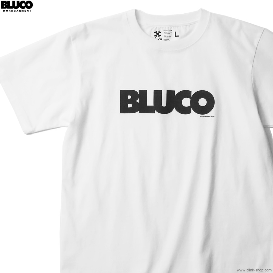 BLUCO PRINT TEE -Logo- (WHITE-BLACK) [1201-3A09]