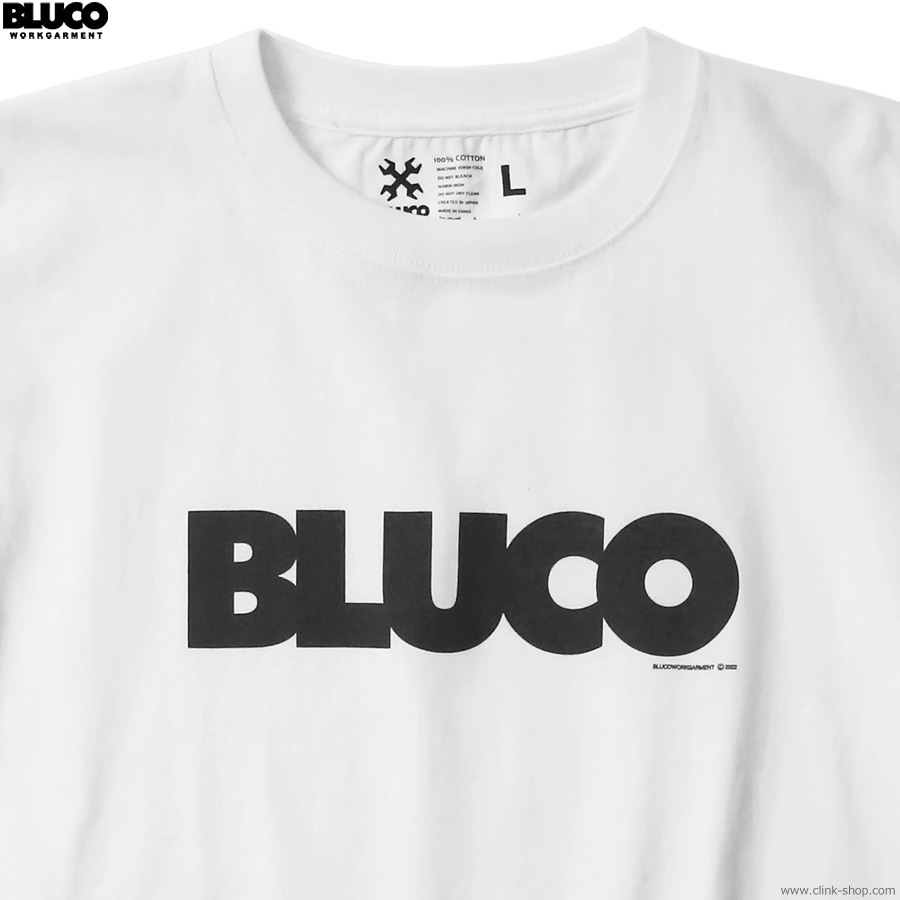 BLUCO PRINT TEE -Logo- (WHITE-BLACK) [1201-3A09]