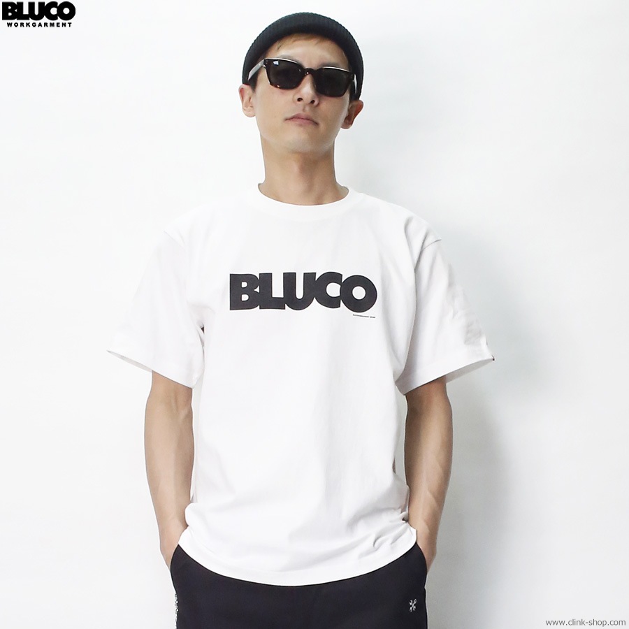 BLUCO PRINT TEE -Logo- (WHITE-BLACK) [1201-3A09]