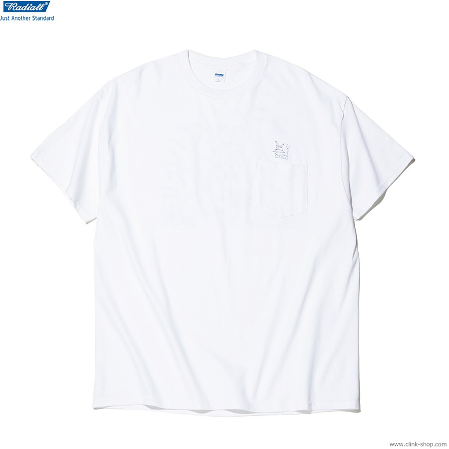 RADIALL CHOKE ON SMOKE - CREW NECK T-SHIRT S/S (WHITE) [RAD-24SS-TEE007]