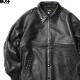 BLUCO LEATHER COACH JACKET (BLACK) [147-31-008]