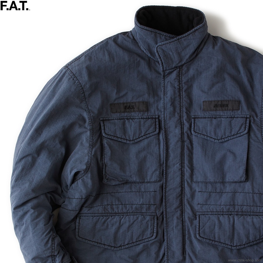 SALE 10��OFF F.A.T. �� AVIREX A-65F (BLACK) [F32520-JK13]