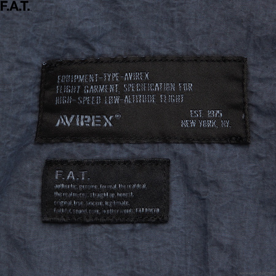 SALE 10��OFF F.A.T. �� AVIREX A-65F (BLACK) [F32520-JK13]