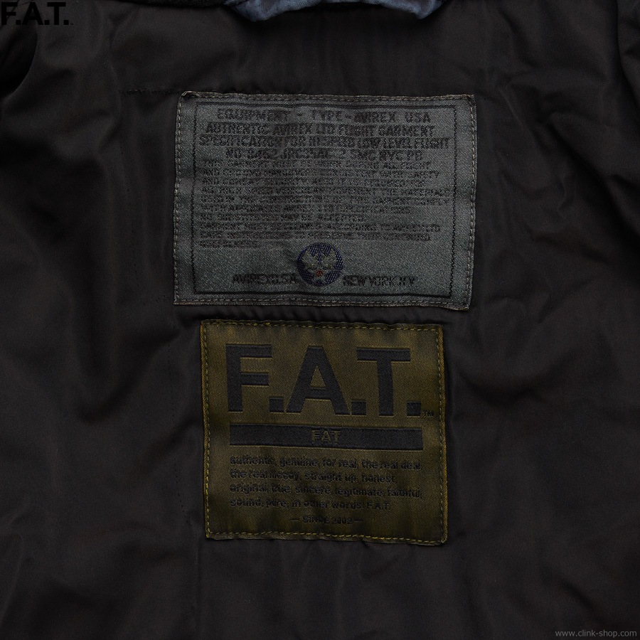 SALE 10��OFF F.A.T. �� AVIREX A-65F (BLACK) [F32520-JK13]