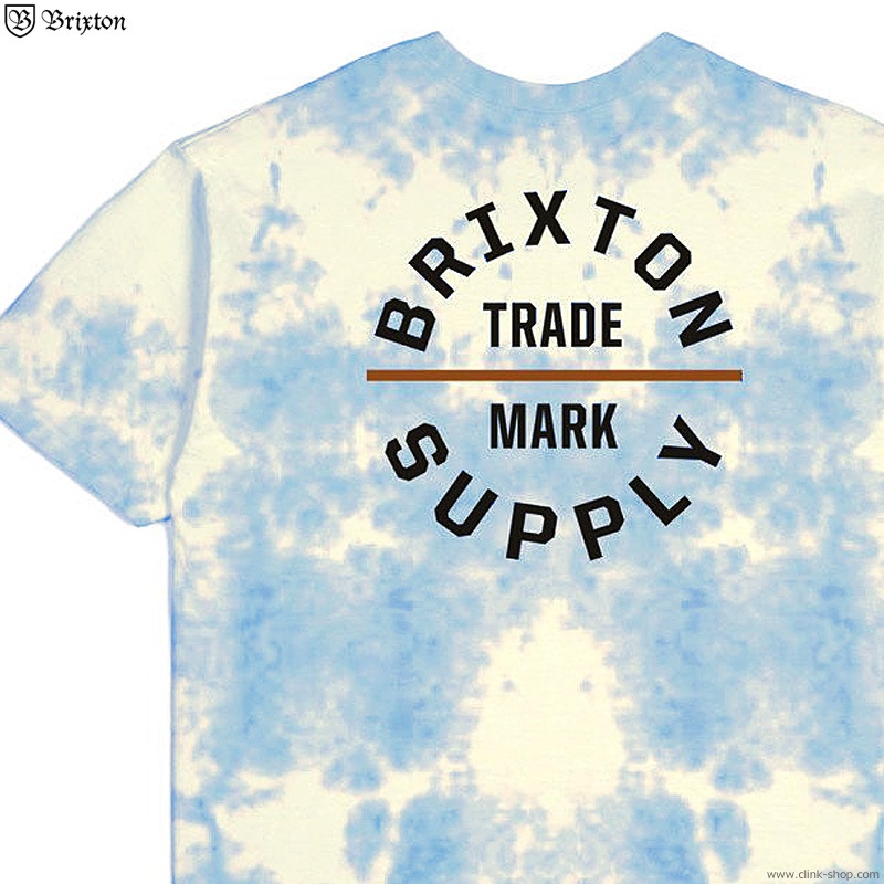BRIXTON OATH V S/S STANDARD TEE (YELLOW/TIE DYE)