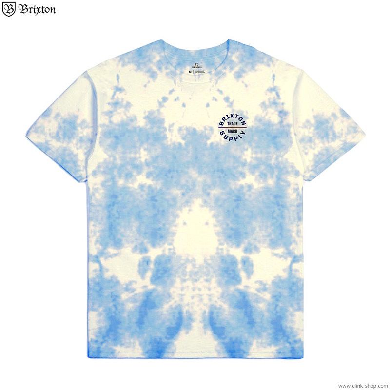 BRIXTON OATH V S/S STANDARD TEE (YELLOW/TIE DYE)
