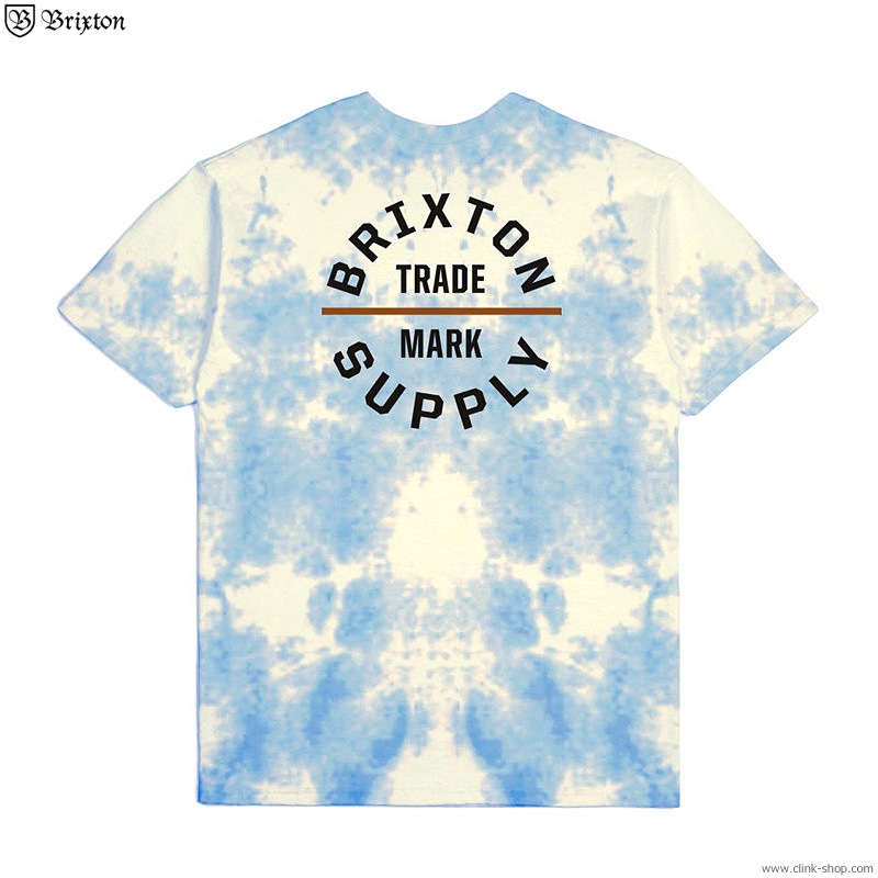 BRIXTON OATH V S/S STANDARD TEE (YELLOW/TIE DYE)