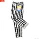COOKMAN CHEF PANTS WIDE STRIPE BLACK