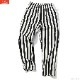 COOKMAN CHEF PANTS WIDE STRIPE BLACK