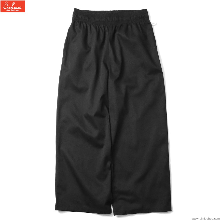 COOKMAN WIDE CHEF PANTS BLACK