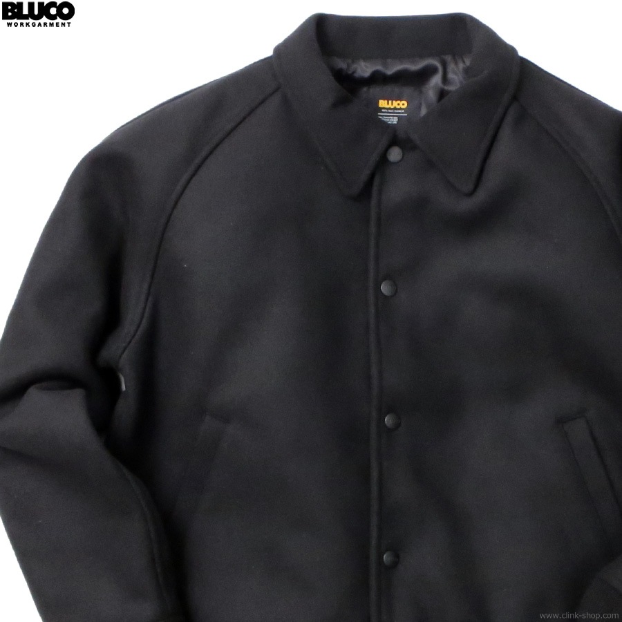 CLINK｜SALE 20％OFF BLUCO HEAVY MELTON AWARD JACKET (BLACK) [157