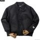 BLUCO HEAVY MELTON AWARD JACKET (BLACK) [157-31-046]