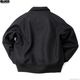 BLUCO HEAVY MELTON AWARD JACKET (BLACK) [157-31-046]