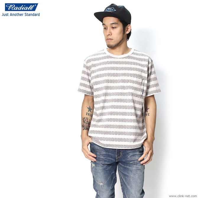 RADIALL COSMICPINWHEEL - CREW NECK T-SHIRT (SNOW WHITE)