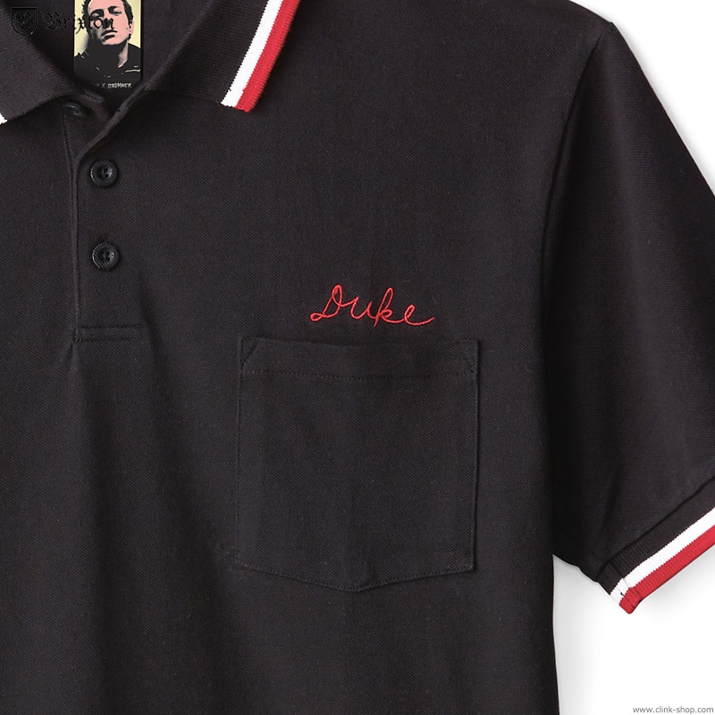 CLINK｜BRIXTON DUKE S/S POLO KNIT (BLACK) [BRIXTON×STRUMMER]｜東京