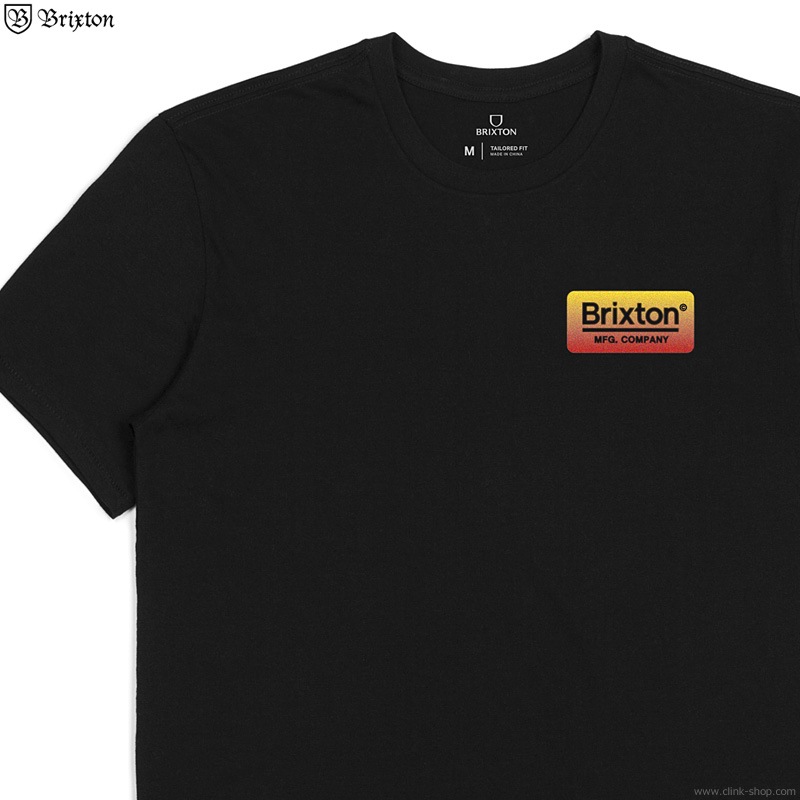 BRIXTON PALMER S/S TAILORED TEE (BLACK)