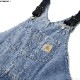 CARHARTT WIP BIB OVERALL (BLUE LIGHT TRUE WASHED)