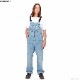 CARHARTT WIP BIB OVERALL (BLUE LIGHT TRUE WASHED)