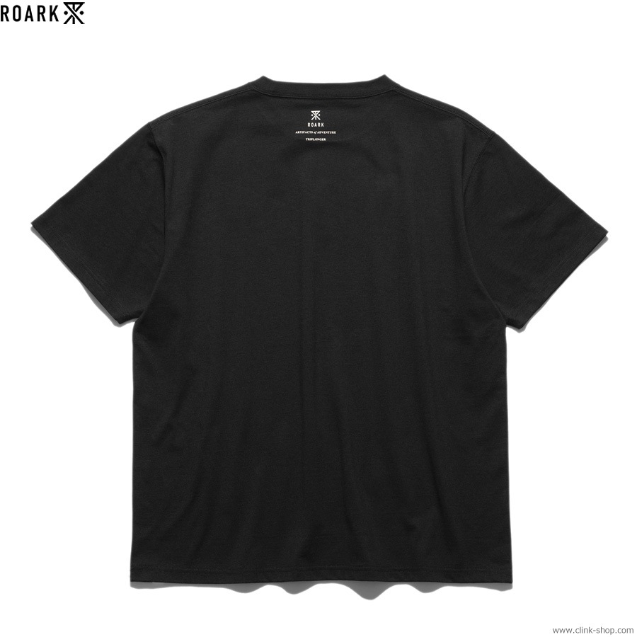 ROARK "MEDIEVAL LOGO" FINE TECH DRY TEE (BLACK)