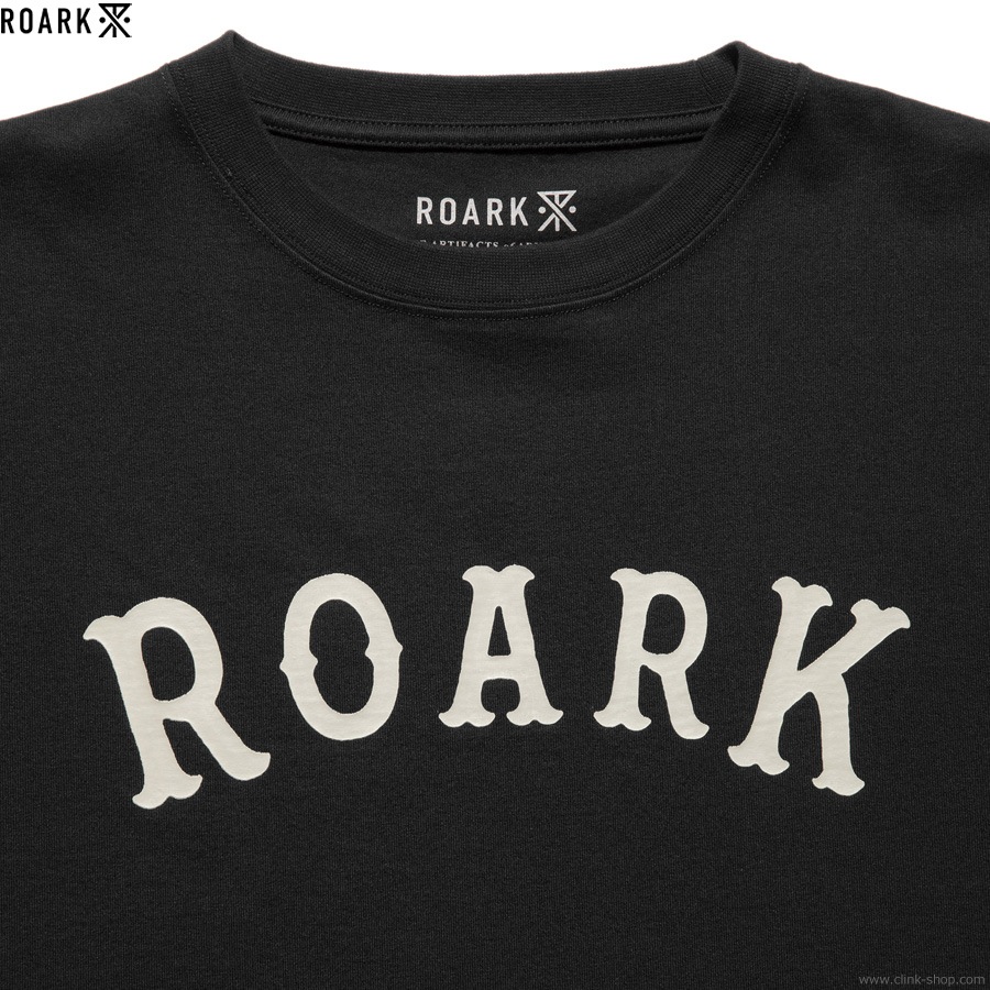 ROARK "MEDIEVAL LOGO" FINE TECH DRY TEE (BLACK)