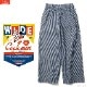 COOKMAN WIDE CHEF PANTS HICKORY NAVY