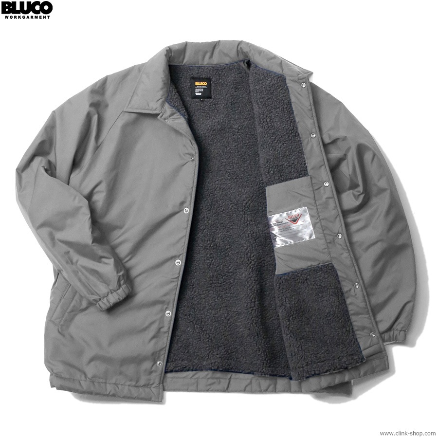 BLUCO NYLON COACH JACKET -BOA LINING- (CHARCOAL) [147-31-020]